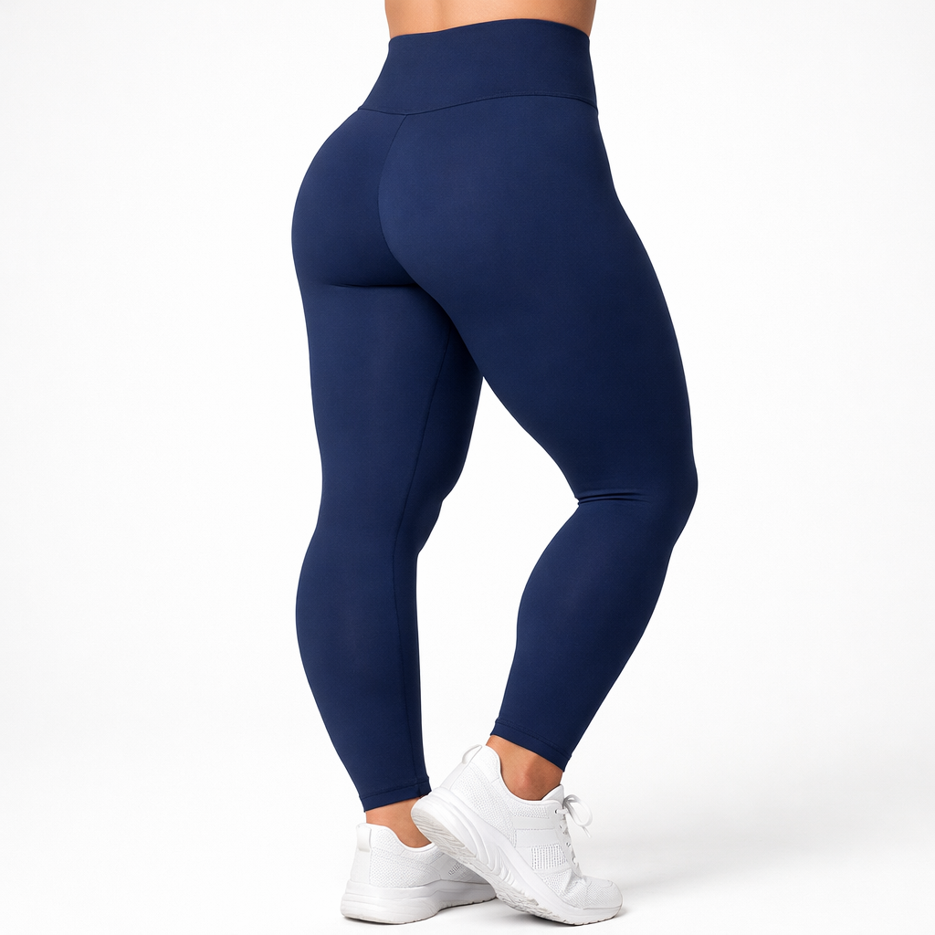 Legging Zero Transparência que Valoriza o Corpo – Azul Marinho