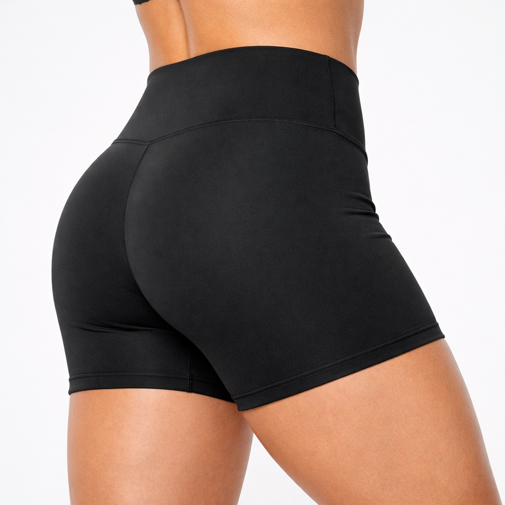 Shorts Zero Transparência com Modelagem Perfeita – Preto
