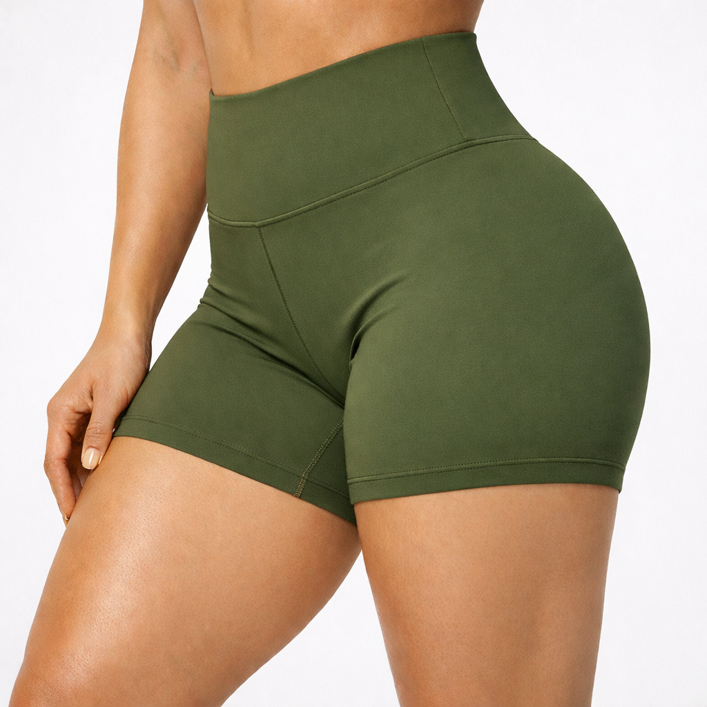 Shorts Zero Transparência com Modelagem Perfeita – Militar