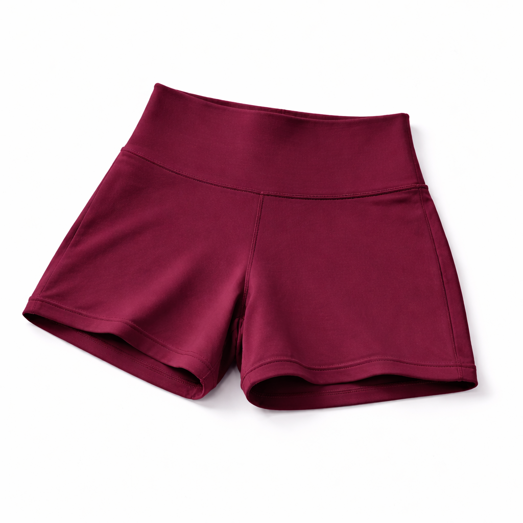 Shorts Zero Transparência com Modelagem Perfeita – Vinho