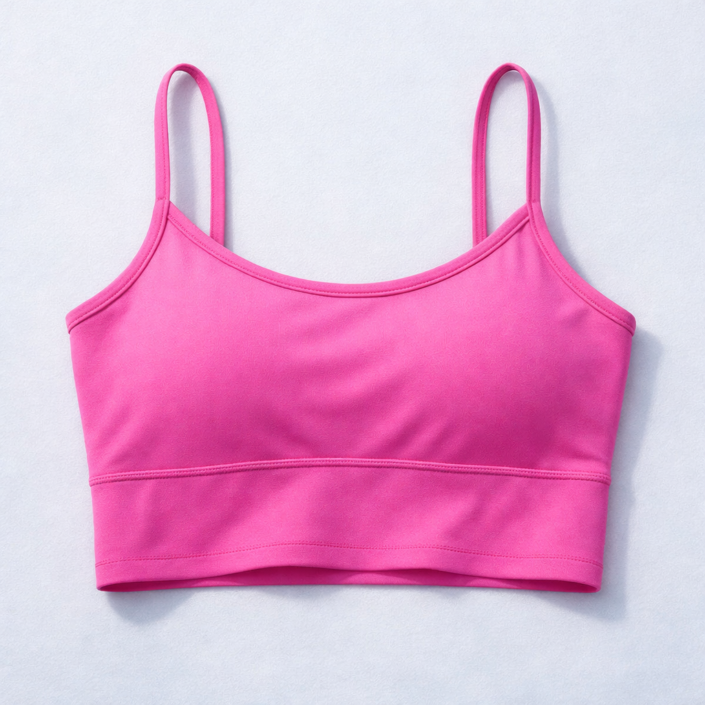 Top Alcinha com Bojo Rosa com Ajuste no corpo, Elegância e Conforto