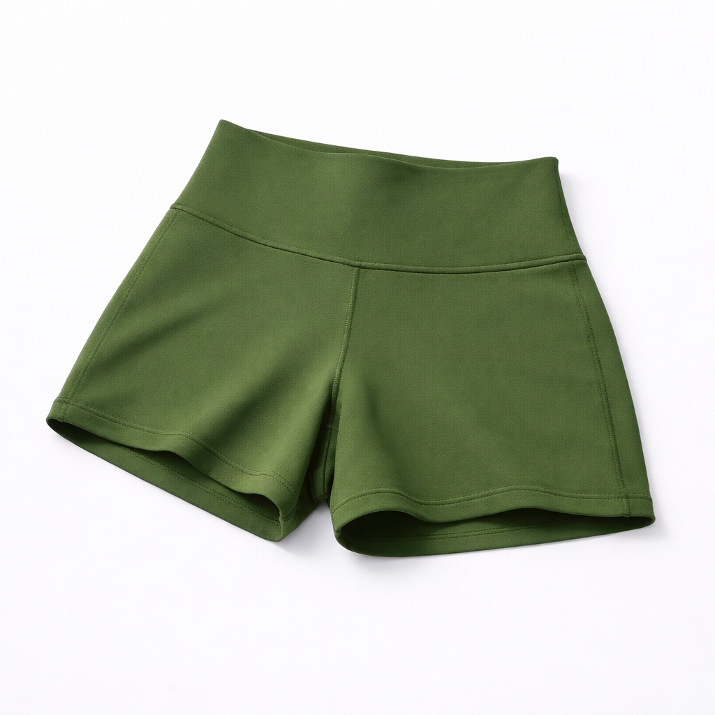 Shorts Zero Transparência com Modelagem Perfeita – Militar