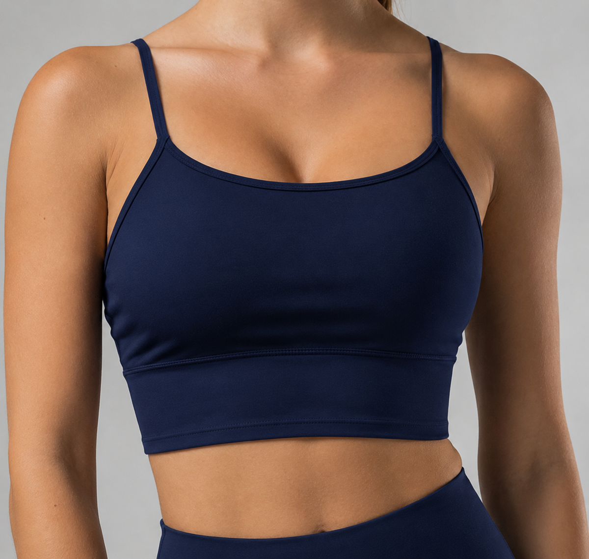Top Alcinha com Bojo Azul Marinho - com Ajuste, Elegância e Conforto