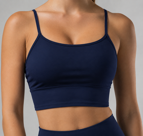 Top Alcinha com Bojo Azul Marinho - com Ajuste, Elegância e Conforto