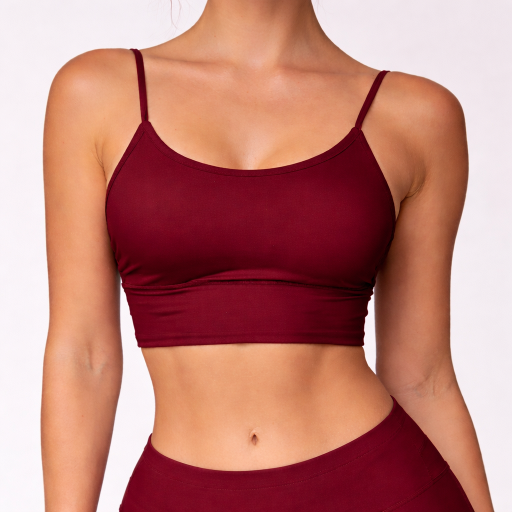 Top Alcinha com Bojo Vinho - com Ajuste, Elegância e Conforto