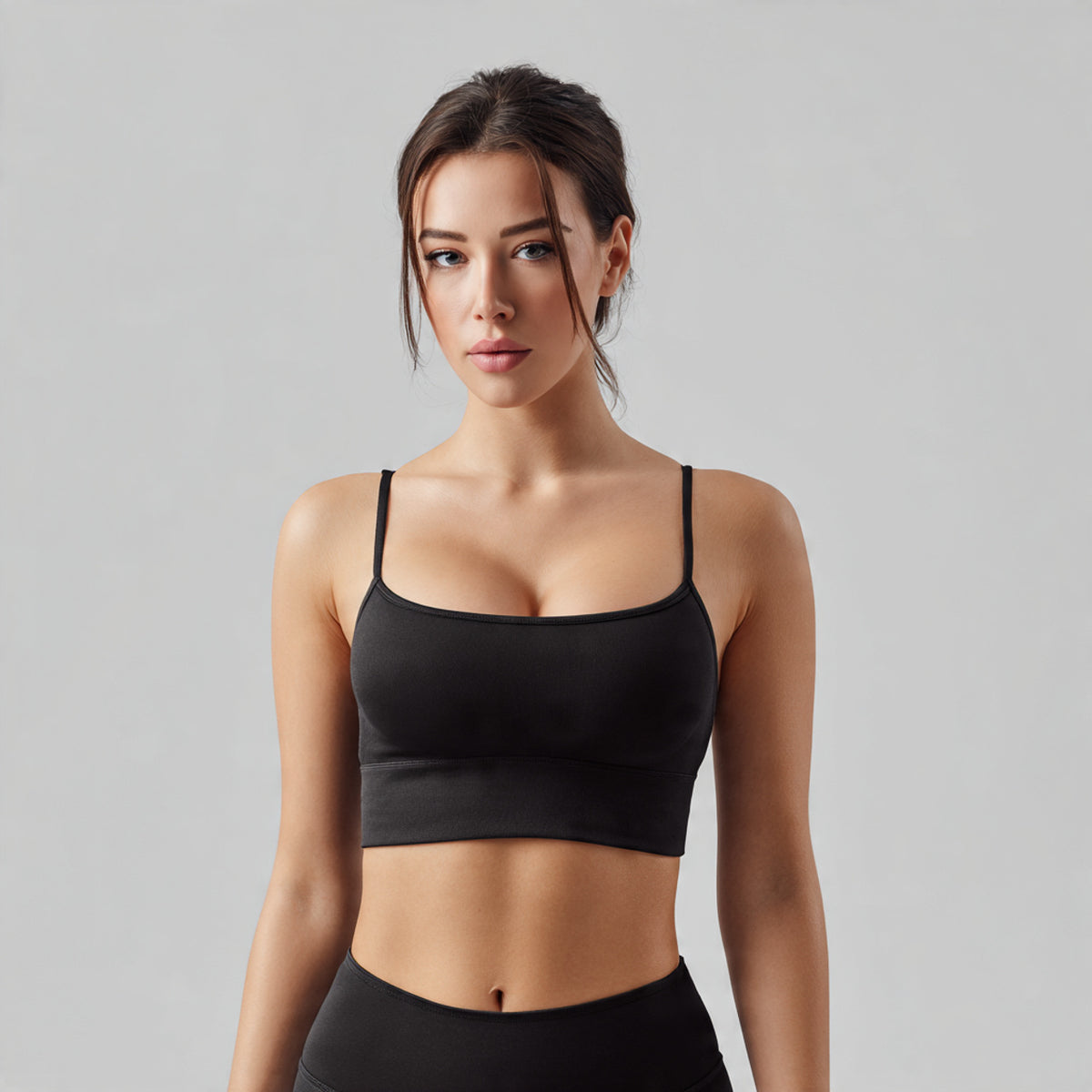 Top Alcinha com Bojo Preto com Ajuste no corpo, Elegância e Conforto