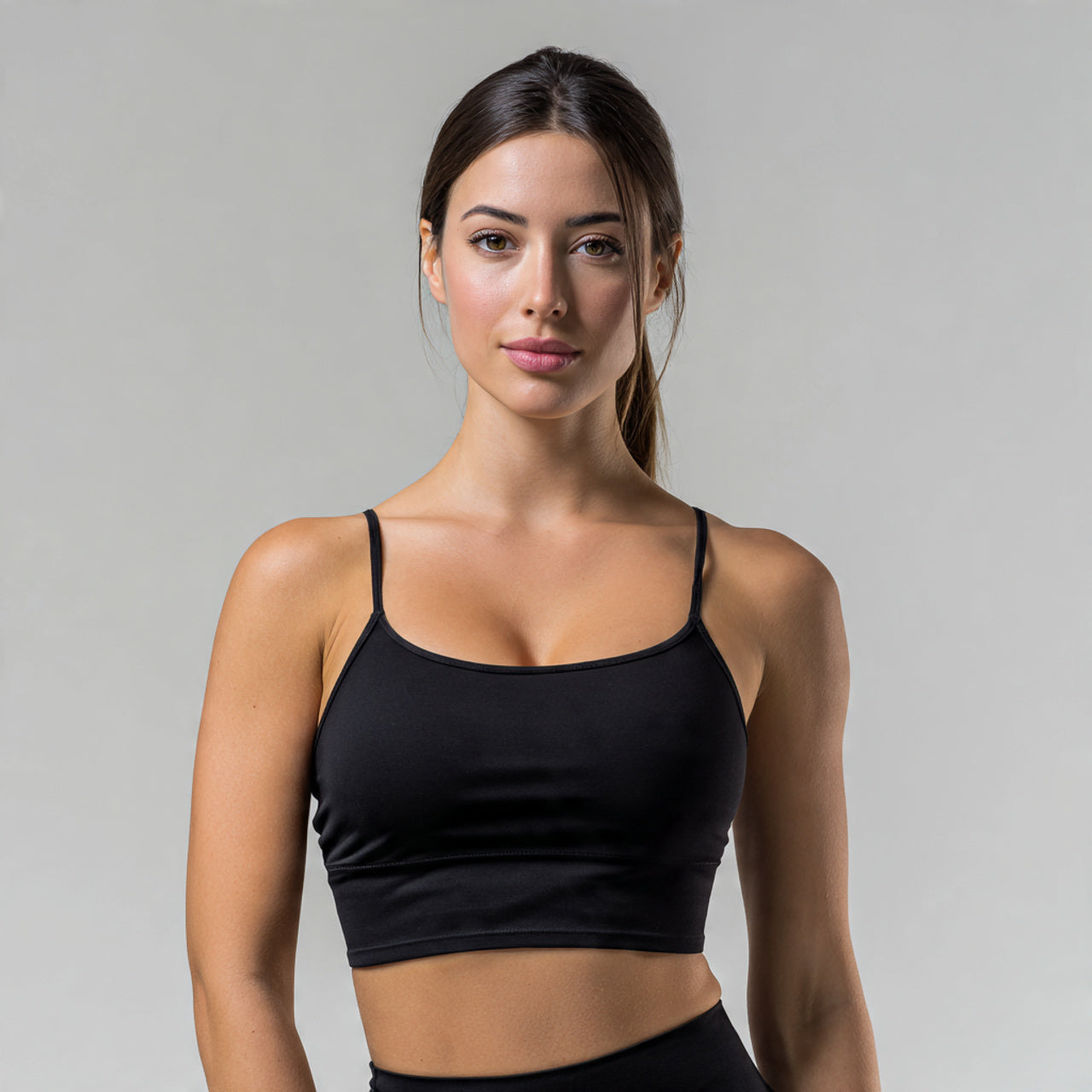 Top Alcinha com Bojo Preto com Ajuste no corpo, Elegância e Conforto